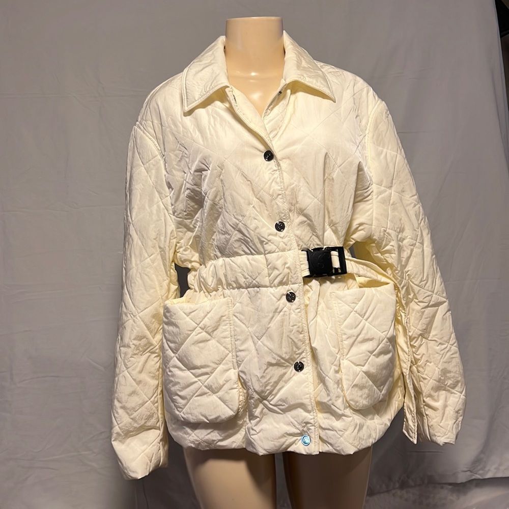 REMAIN Birger Christensen Loraine Belted Quilted Jacket